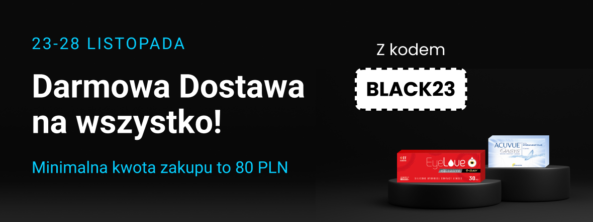 Darmowa dostawa z okazji Black Friday z kodem BLACK23!